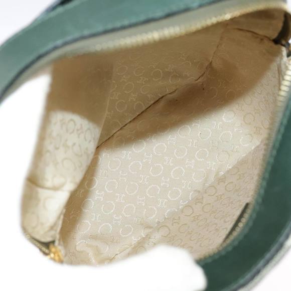 CELINE C Macadam Canvas Hand Bag Gray Gold Auth 98146 - Picture 11 of 16